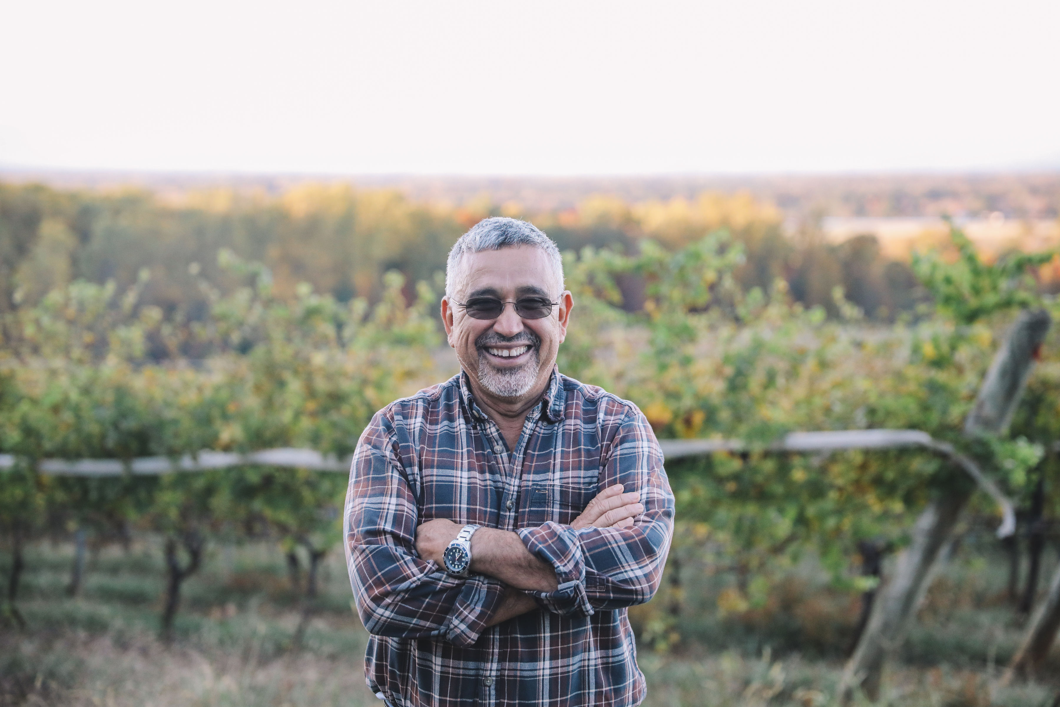 Fernando, the Viticulturist at the winery near Charlottesville Virginia